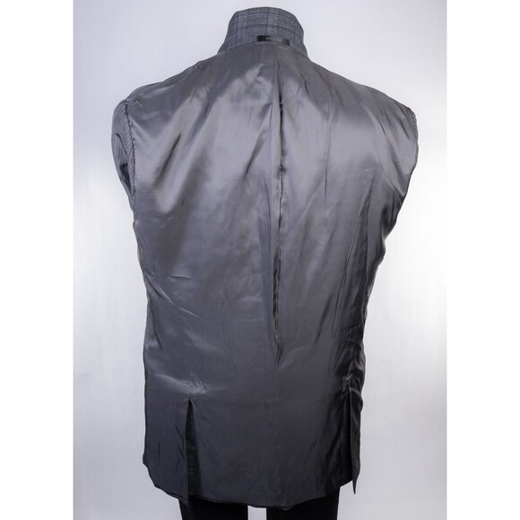 Calvin Klein Mens Two Button Plaid Blazer Wool Sport Coat Jacket Size 42XL - Picture 12 of 13